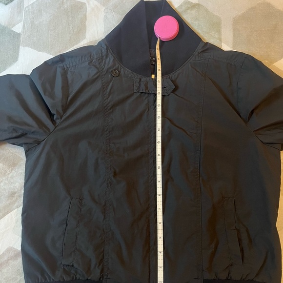 Theory Black Lightweight Bomber Jacket - Picture 10 of 12